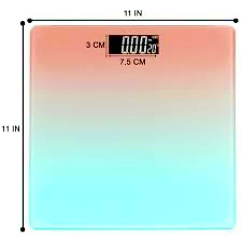 🆕- Stylish digital scale with a pink and blue gradient design. New in Box.